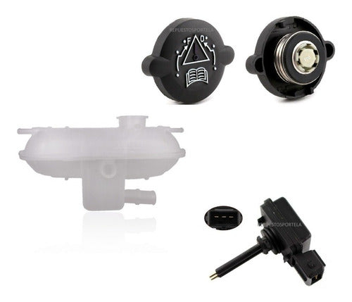 Peugeot Citroen Partner Kit X3 Water Reservoir + Cap + Sensor 1.9 Diesel 0