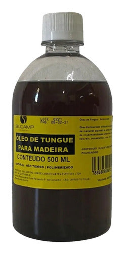 Óleo De Tungue Polimerizado Impermeabiliza Madeira 500 Ml 0