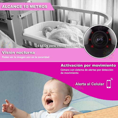 Baby Call Wifi Camara Monitor Newvision Bebe Nocturno C 5