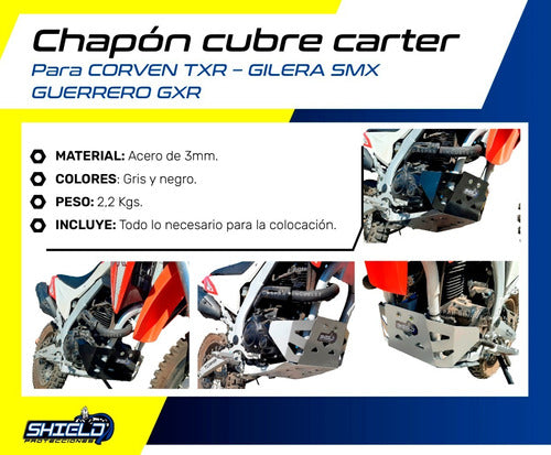 Shield Protecciones - Cubre Carter Guerrero GXR 250 / GXR 300 1