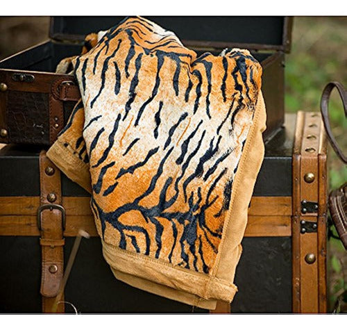 Birchwood Animal Print Manta De Tiro, Tigre 1