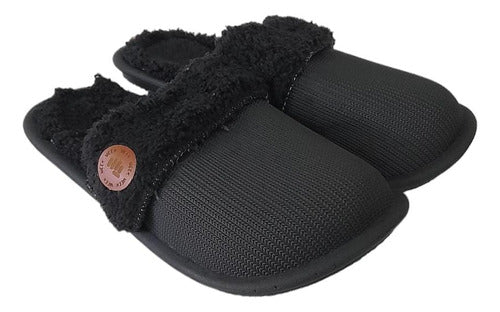 Luxurious Men's Warm Plush Slippers with Faux Fur Lining and Anti-slip Rubber Sole 8