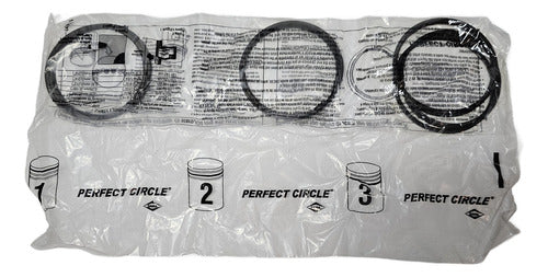 Perfect Circle Juego De Aros Cromo Renault 19 1.7 Nafta F2n 81.00mm 1