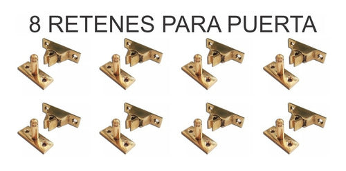 HV Combo Reten Para Puerta A Piso X 8 Bronce Pulido Veiga 1