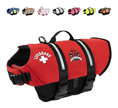 Patas A Bordo De Neoprene Doggy Red Life Jacket 0