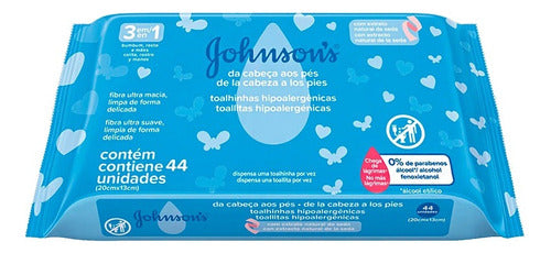 Johnson's Baby Kids Wet Wipes Head to Toe 44 Count 1