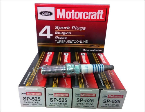 Set of 4 Motorcraft Iridium Spark Plugs for Ford Ka 1.5 16v 1