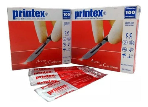 Printex No. 24 Scalpel Blade - 100 Units 0