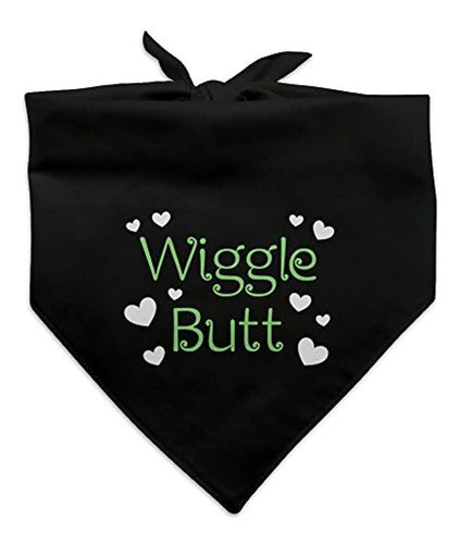 Graficos Y Mas Wiggle Butt Con Corazones Dog Pet Bandana B 0