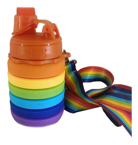 Cresko Botella Silicona Plegable Original Pride Fitnes Premium 1