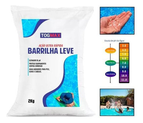 Barrilha Leve Elevadora De Ph Piscina Uso Geral 6kg Togmax 1