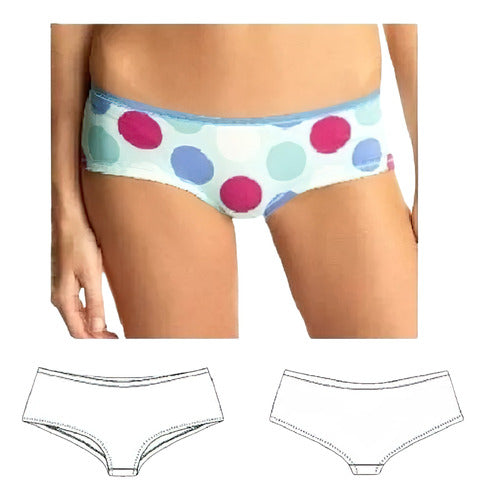 Textile Patterns Unicose - Women's Bombacha Panty Pattern Mpant0901 0
