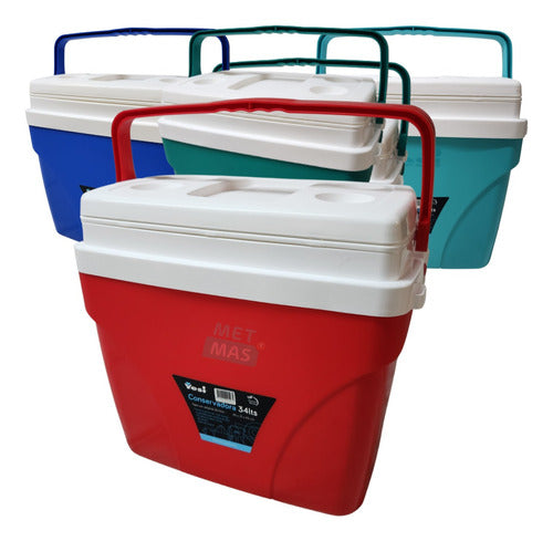 Cooler Fridge 34 Liters with 4 Coasters - Camping! 0