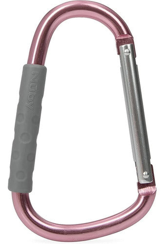 Nuby Large Handy Hook Carabiner Stroller Clip Con Agarre Sua 0