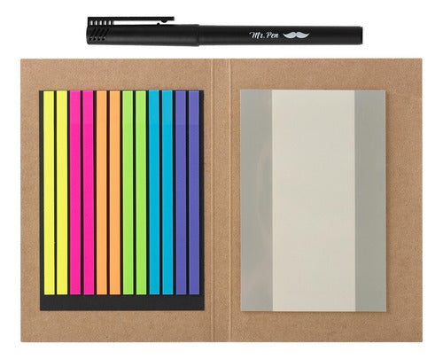 Mr. Pen Transparent Highlighter Tape and Sticky Note Set 0