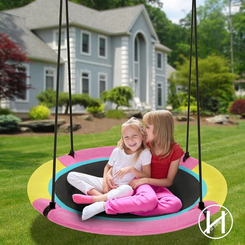 Hotjump 40in Saucer Swing Tree Swing with Hanging Straps 3