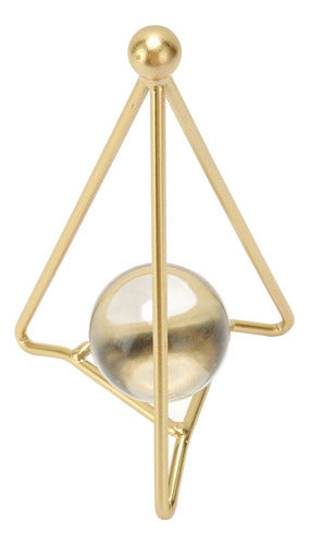 Bola De Cristal Artificial Para Decoração De Casa Gold Stand 0