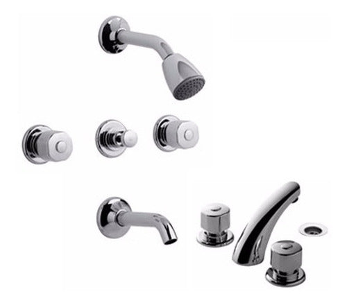 FV Arizona Compression Chrome Lavatory Shower Faucet 0