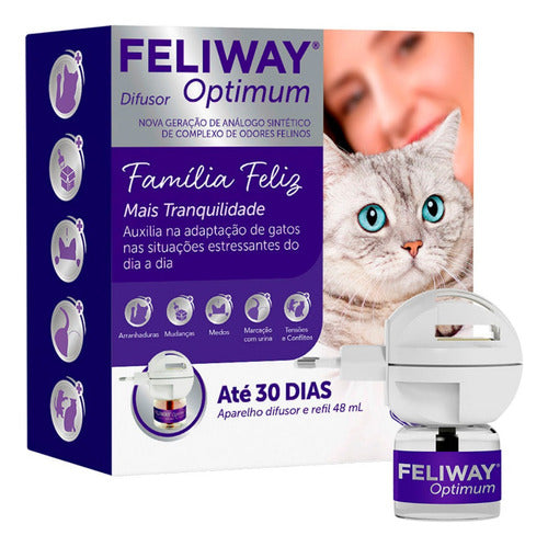 Feliway Optimum 1 Difusor + 1 Refil 48ml - Ceva 0