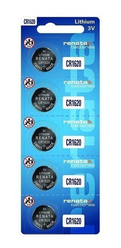 Renata 10 CR1620 3V Batteries for Lights, Alarms, Watches - Switzerland 1