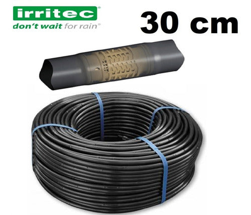 IRRITEC Junior Drip Irrigation Hose 10M with Integrated Emitters Every 30cm 0