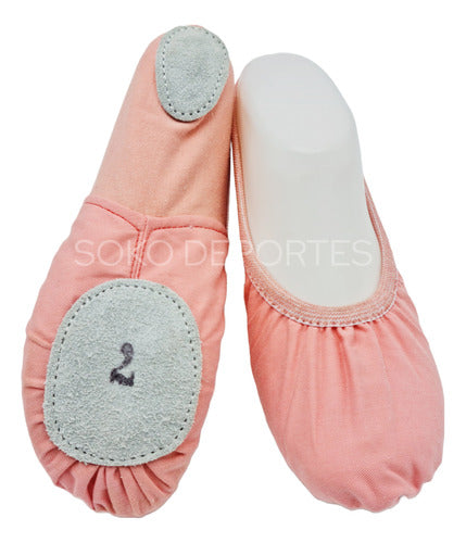 Slava Ballet Pointe Shoes with Ribbons + Elastic Canvas Split Sole Pointe Shoes 25