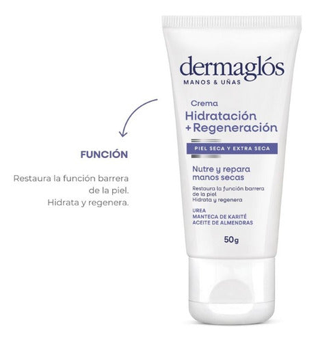 Dermaglós Hand and Nail Cream Hydration + Regeneration 50g 2