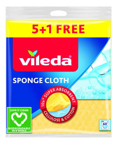 Vileda Original Sponge Cloths X 6 Units - Buy 5 Get 1 Free 1