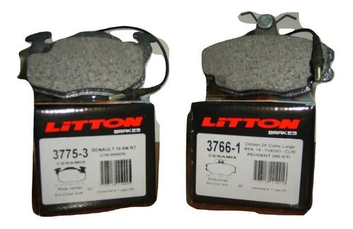 Litton Front Brake Pads for Renault 9 11 19 Clio 0