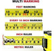 Kutir Measuring Tape Retractable with Magnetic Hook 25 Ft 6