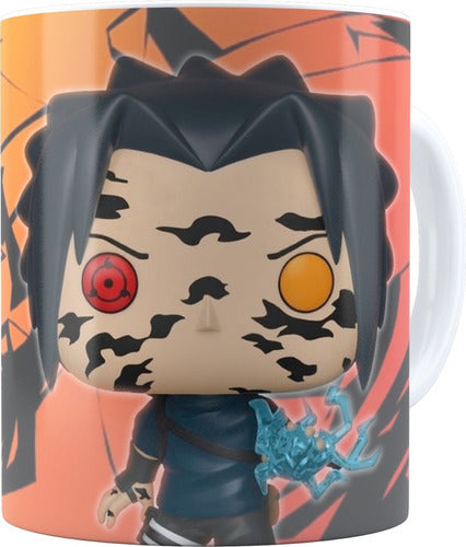 Animefan_ar Naruto Sasuke Uchiha Peke Plastic Mug 0