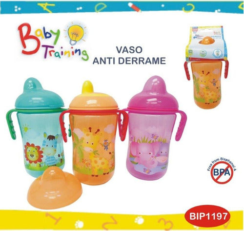 Vaso Antiderrame Con Asas Y Pico Duro Para Bebes 1