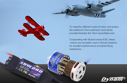 Tomcat Motor Brushless Outrunner P4802 3510-1080kv Dynam 7