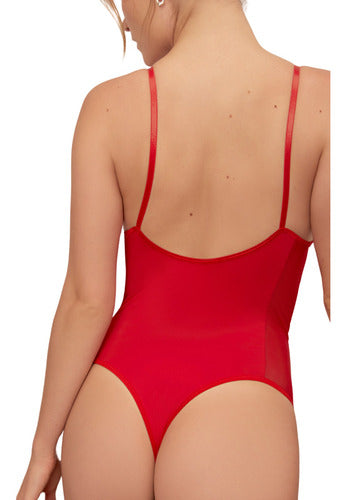 Playboy Body Mujer De Encaje Lenceria Erotica Ropa Sexy Cuerpo Rojo 1