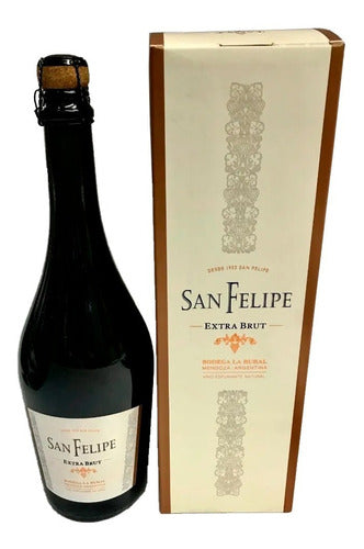 San Felipe Champagne 750ml Extra Brut - Metal Case 2014 0