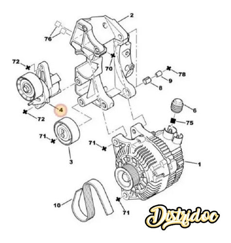 Tensor Poli V Fiat Qubo 1.4 8v 5