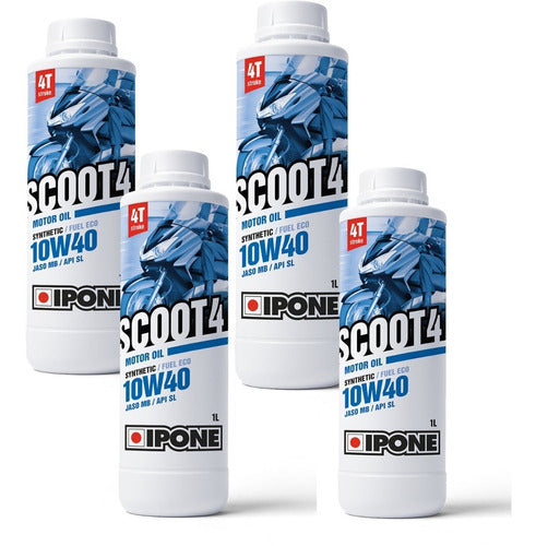 Ipone Scoot 4 Scooter Oil 10w40 Semi-Synthetic X4L 0