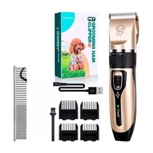 Pet Hair Clipper Rechargeable Wireless Dog & Cat Grooming Set 1