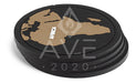 Ave2020 Posavasos Goma 3D - Mapamundi 4 Unid - Antideslizante 4