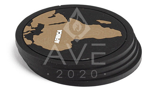 Ave2020 Posavasos Goma 3D - Mapamundi 4 Unid - Antideslizante 4