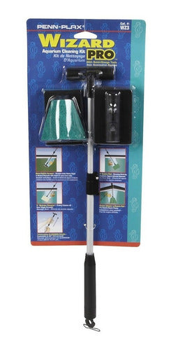 Penn-Plax Wizard Pro Aquarium Cleaning Kit with Telescopic Handle 0