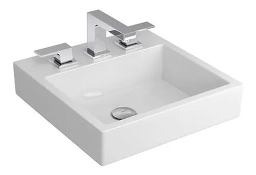 Deca White Square Overmount Sink 40 X 41.50 0