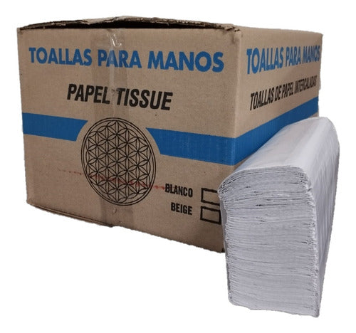 Toallas Papel Intercaladas P Manos Caja 10paq Blancas Envios 1