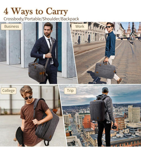 Bolso De Mensajero Para Hombre, Mochila Para Computadora Por 1