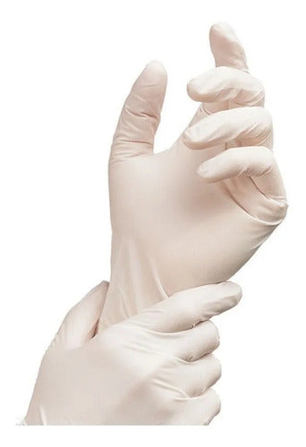 Enepe Guantes De Latex Descartables Resistentes Caja Por 100 Un 6