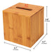 Jackcubedesign Bambú Cuadrado Caja  Caja Cubierta Titular 5