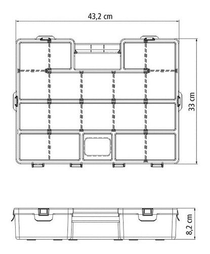 Tramontina 17'' Plastic Organizer Case 3