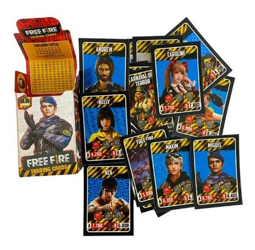 Cartas Free Fire Mazo De Cartas Serie 1 + 20 Sobres Original 2