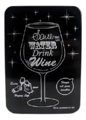 Set Para Vinos  Save Water 0