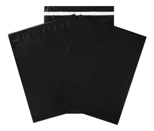 Premium Black Plain Ecommerce Bags 20x30 No.1 - Pack of 100 2